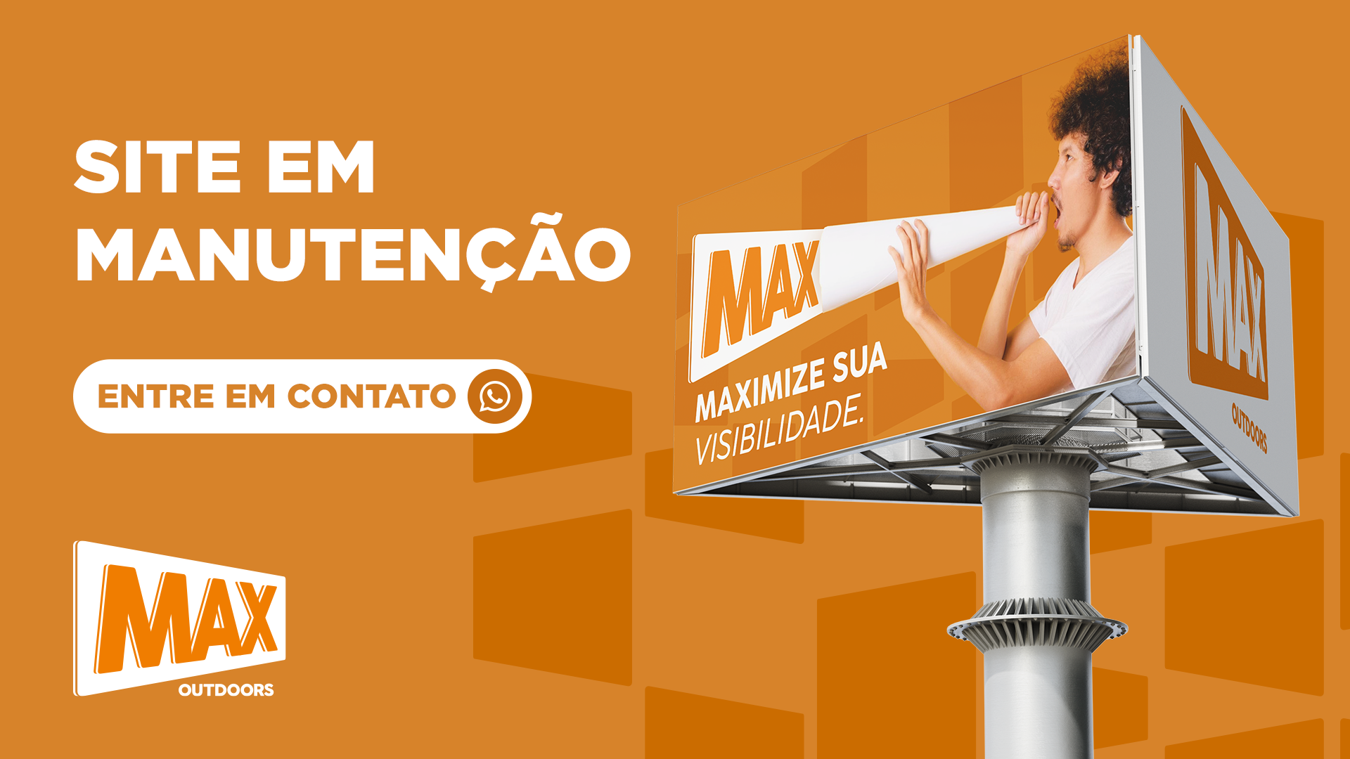 Site em manutenção — Maximize sua visibilidade